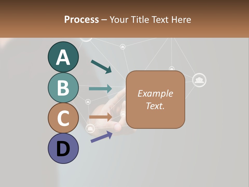 A Man Pressing A Button On A Touch Screen PowerPoint Template