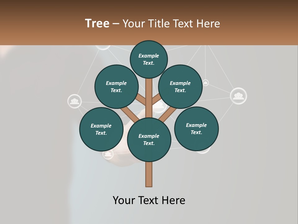 A Man Pressing A Button On A Touch Screen PowerPoint Template