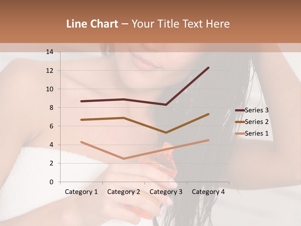 A Woman Is Brushing Her Hair With A Brush PowerPoint Template