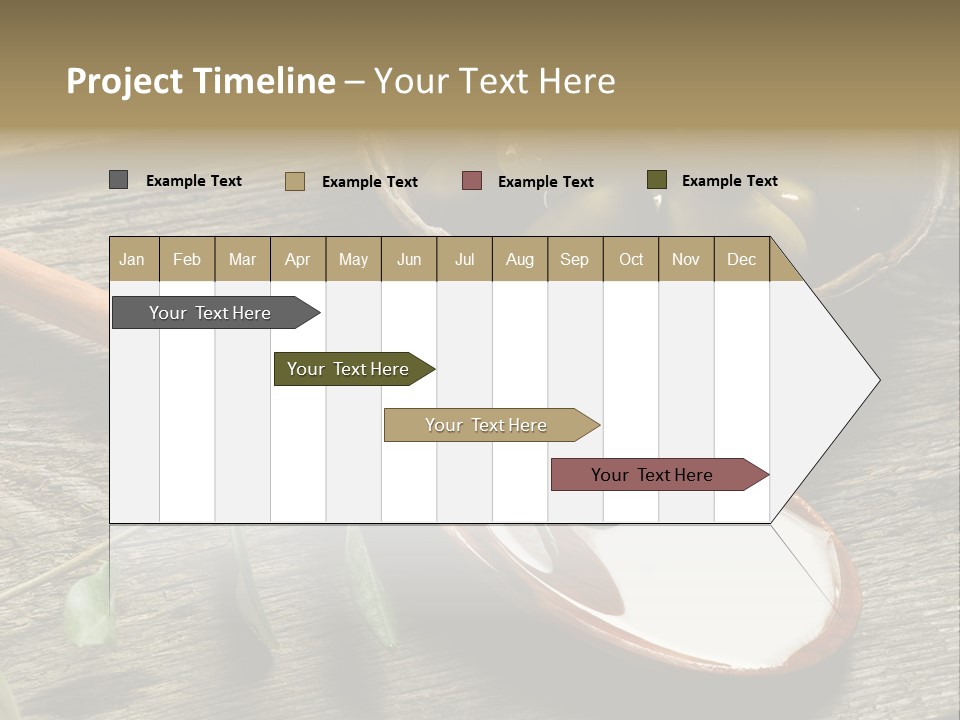 A Bowl Of Green Olives And A Spoon Of Yogurt Powerpoint Template PowerPoint Template