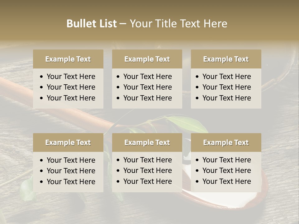 A Bowl Of Green Olives And A Spoon Of Yogurt Powerpoint Template PowerPoint Template