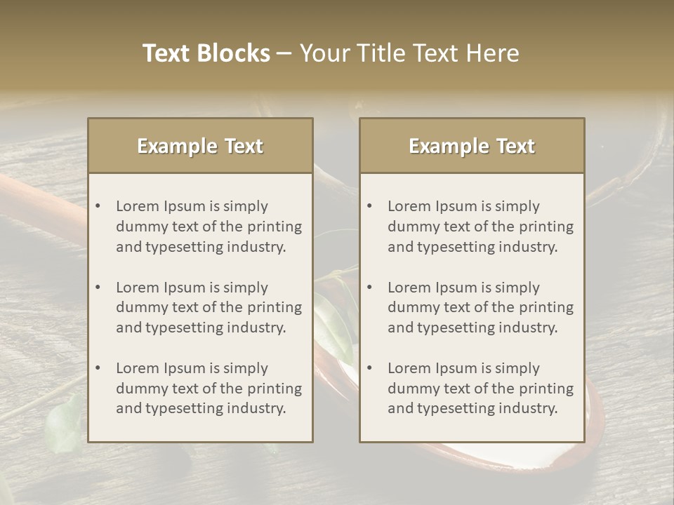 A Bowl Of Green Olives And A Spoon Of Yogurt Powerpoint Template PowerPoint Template