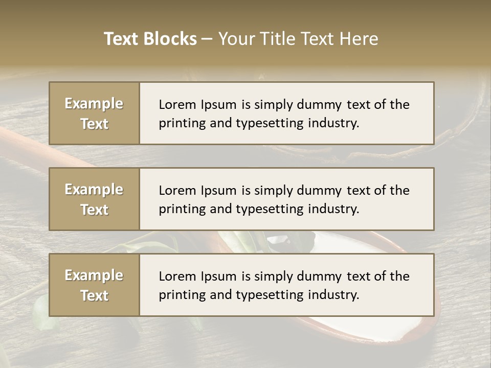 A Bowl Of Green Olives And A Spoon Of Yogurt Powerpoint Template PowerPoint Template