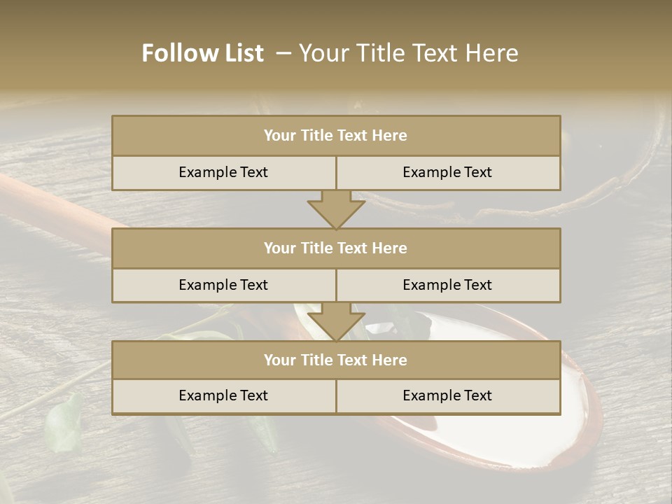 A Bowl Of Green Olives And A Spoon Of Yogurt Powerpoint Template PowerPoint Template