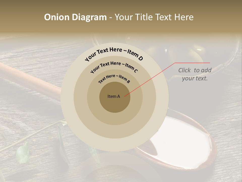 A Bowl Of Green Olives And A Spoon Of Yogurt Powerpoint Template PowerPoint Template