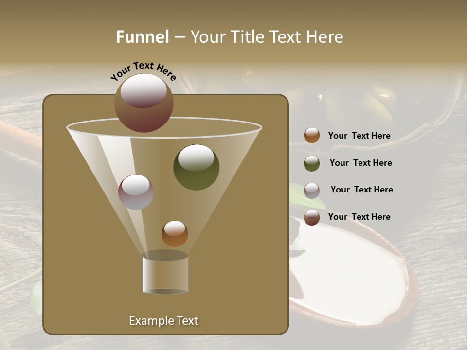 A Bowl Of Green Olives And A Spoon Of Yogurt Powerpoint Template PowerPoint Template