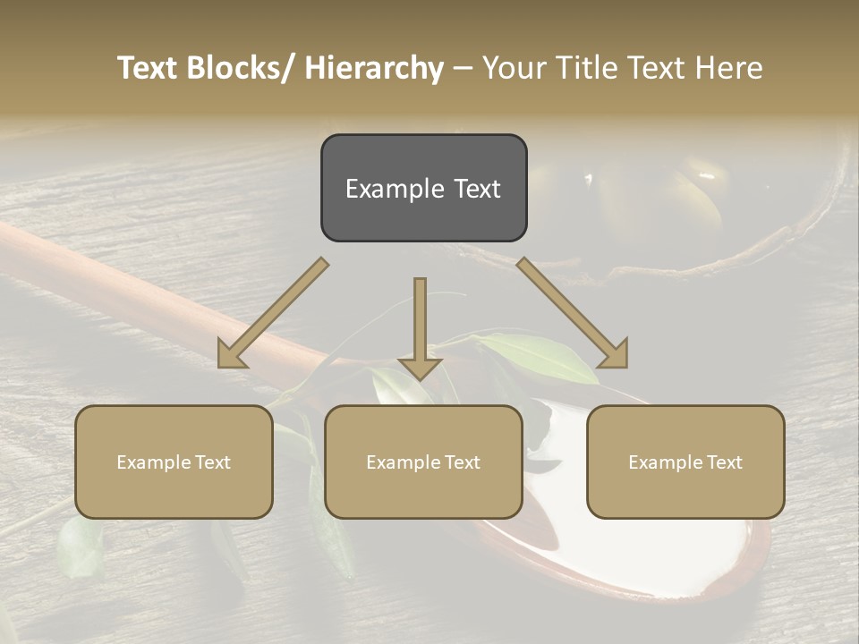 A Bowl Of Green Olives And A Spoon Of Yogurt Powerpoint Template PowerPoint Template