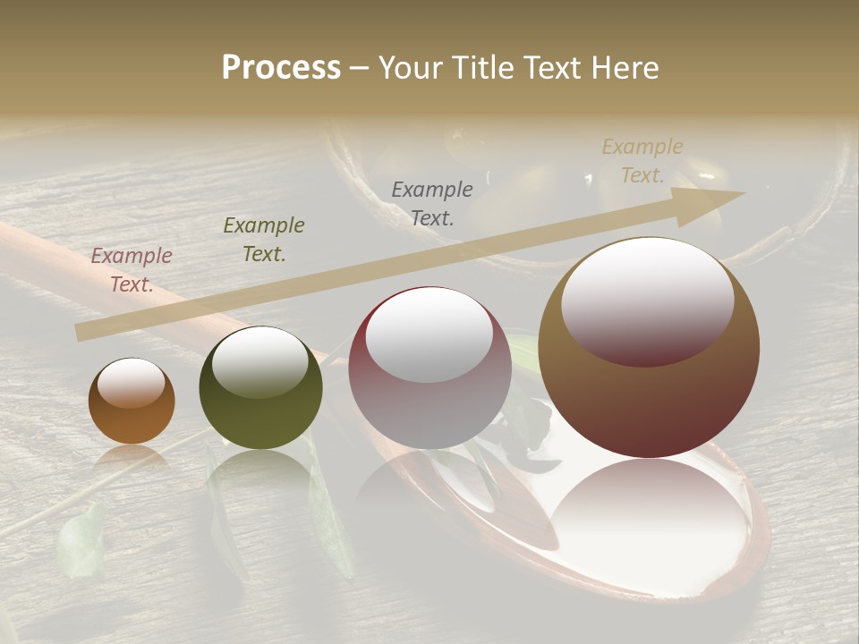 A Bowl Of Green Olives And A Spoon Of Yogurt Powerpoint Template PowerPoint Template