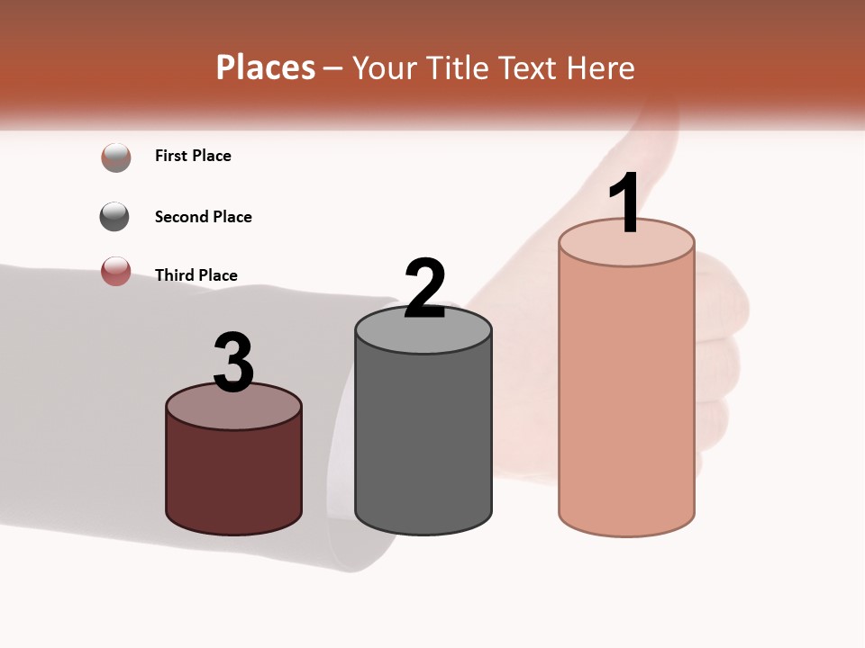 A Person Giving A Thumbs Up Sign PowerPoint Template
