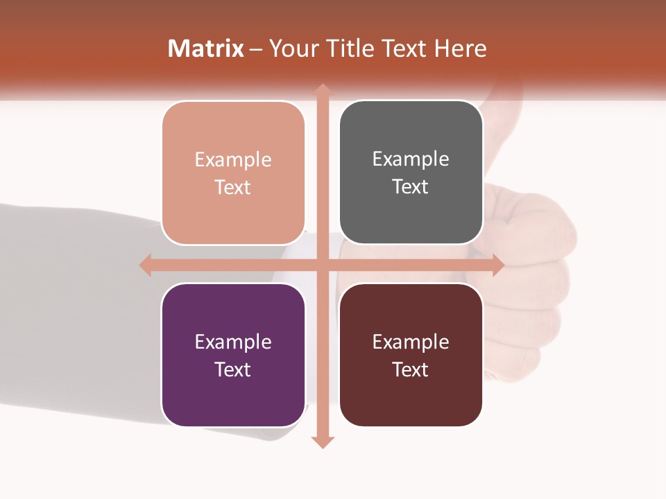 A Person Giving A Thumbs Up Sign PowerPoint Template