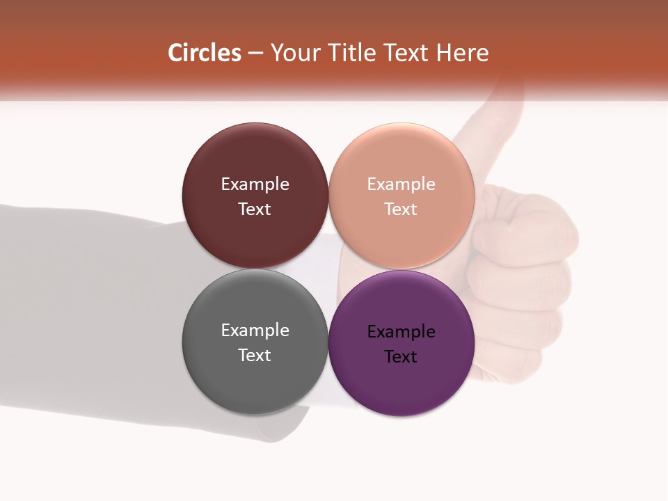 A Person Giving A Thumbs Up Sign PowerPoint Template