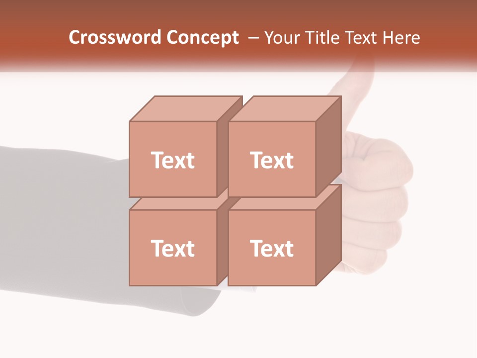A Person Giving A Thumbs Up Sign PowerPoint Template