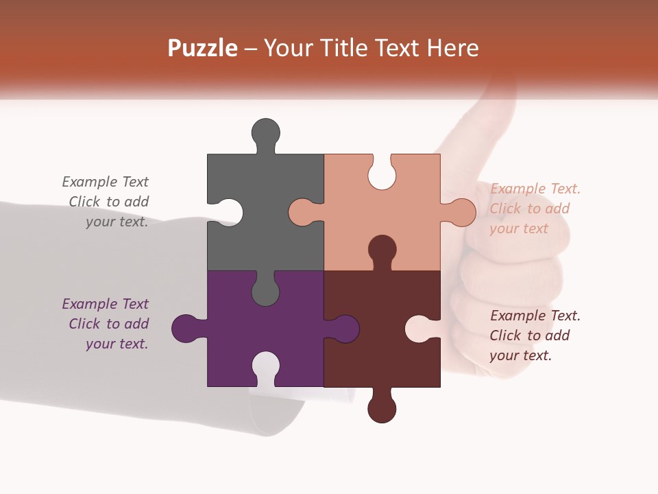 A Person Giving A Thumbs Up Sign PowerPoint Template