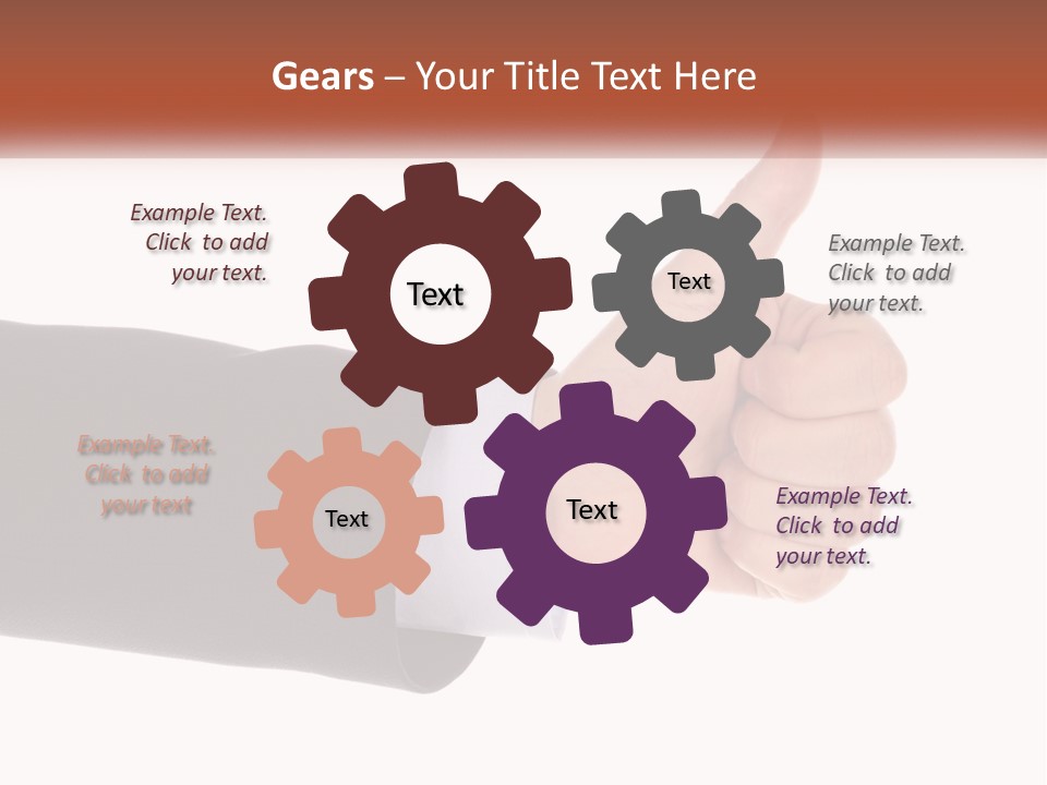 A Person Giving A Thumbs Up Sign PowerPoint Template