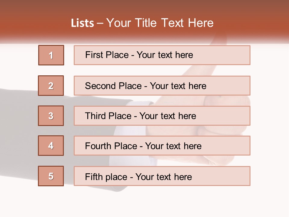 A Person Giving A Thumbs Up Sign PowerPoint Template