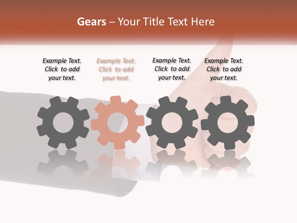 A Person Giving A Thumbs Up Sign PowerPoint Template