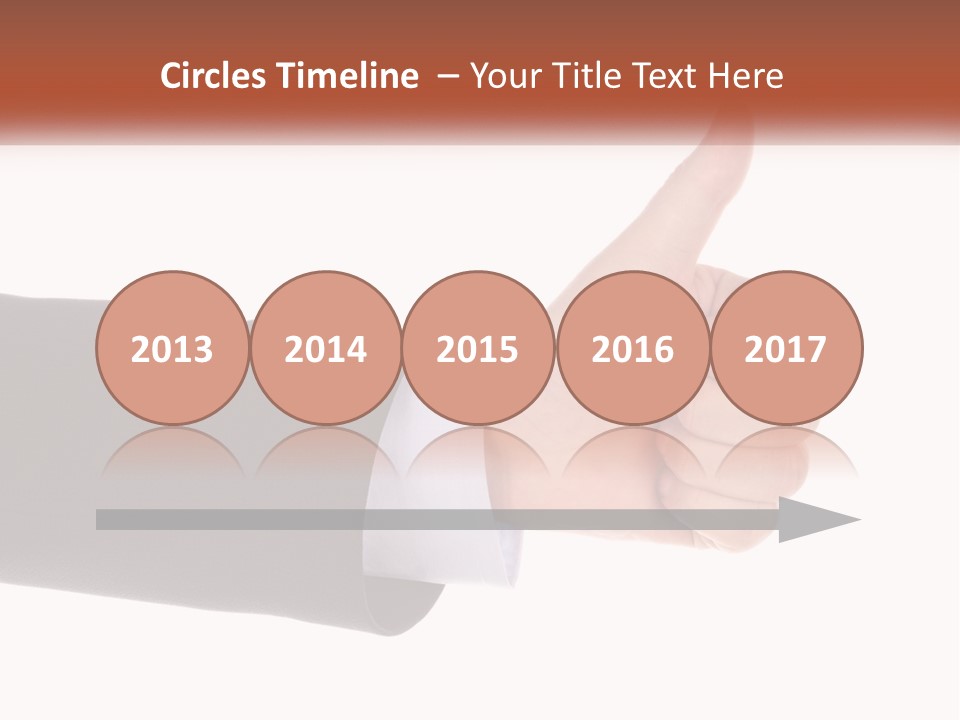 A Person Giving A Thumbs Up Sign PowerPoint Template