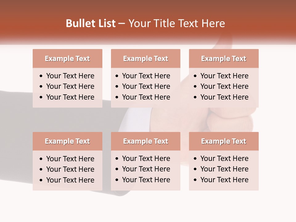 A Person Giving A Thumbs Up Sign PowerPoint Template