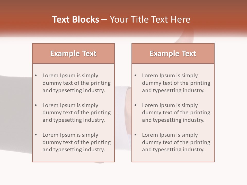 A Person Giving A Thumbs Up Sign PowerPoint Template
