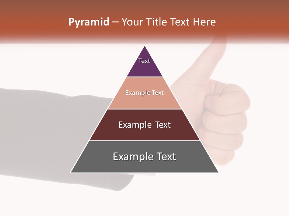 A Person Giving A Thumbs Up Sign PowerPoint Template