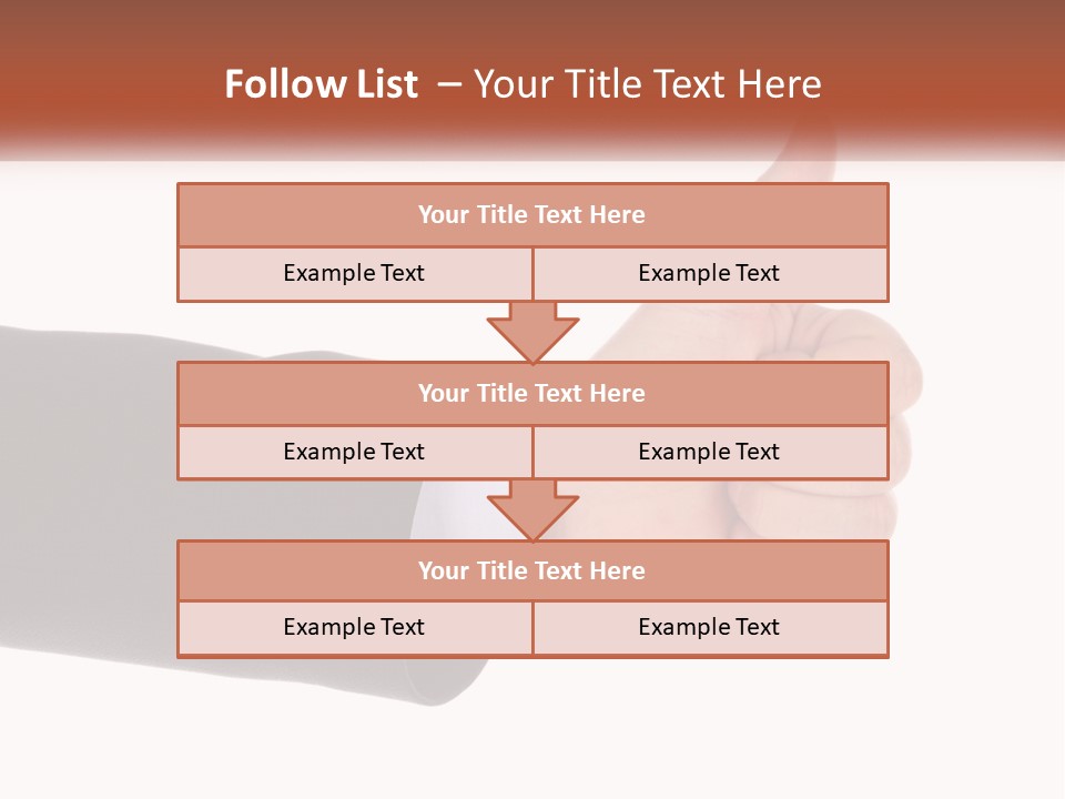 A Person Giving A Thumbs Up Sign PowerPoint Template