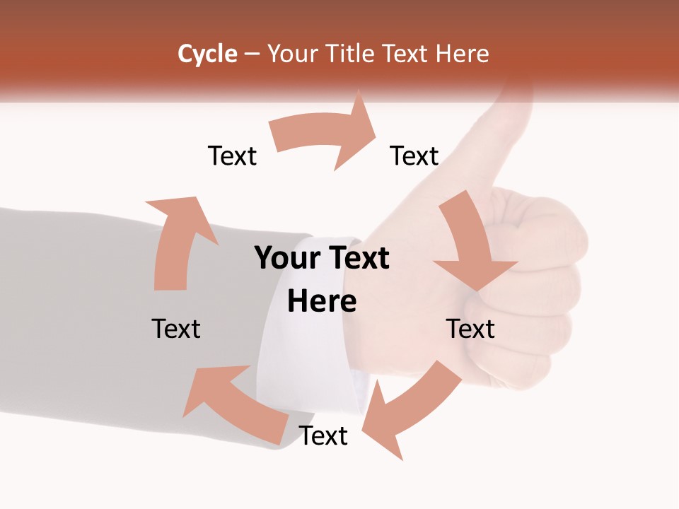 A Person Giving A Thumbs Up Sign PowerPoint Template