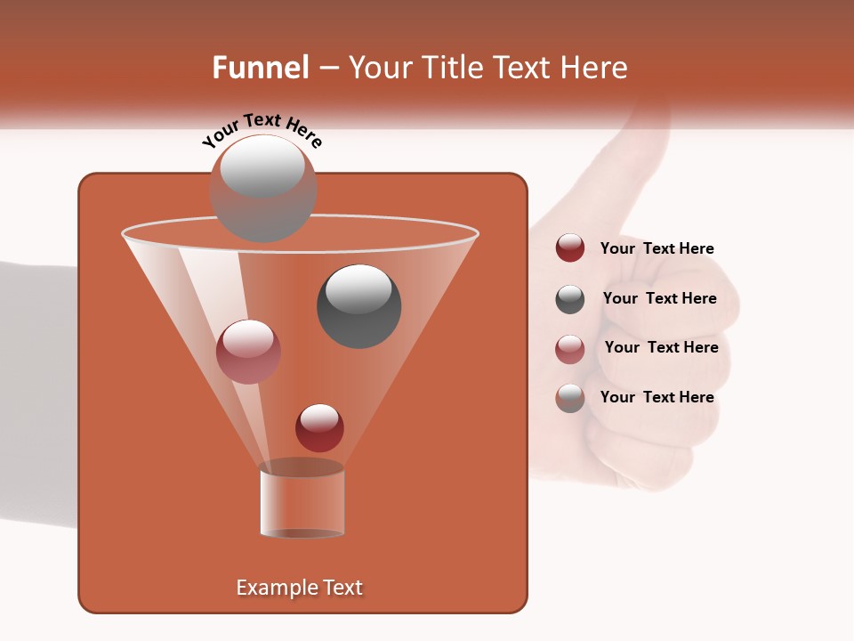 A Person Giving A Thumbs Up Sign PowerPoint Template