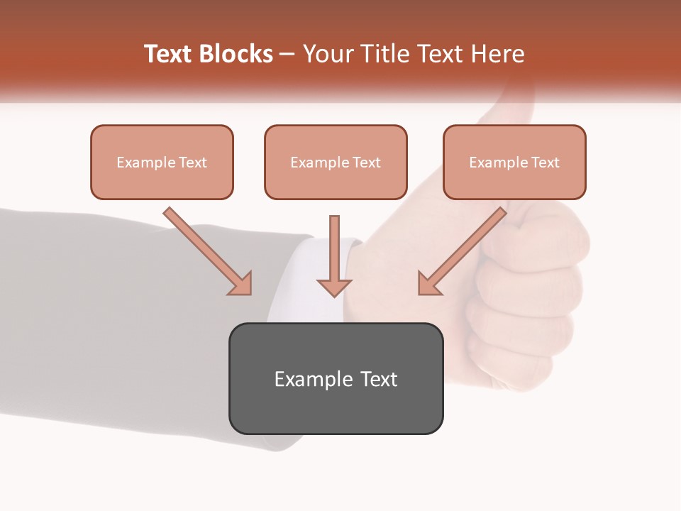 A Person Giving A Thumbs Up Sign PowerPoint Template