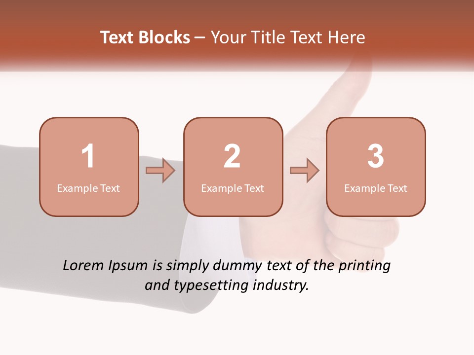 A Person Giving A Thumbs Up Sign PowerPoint Template