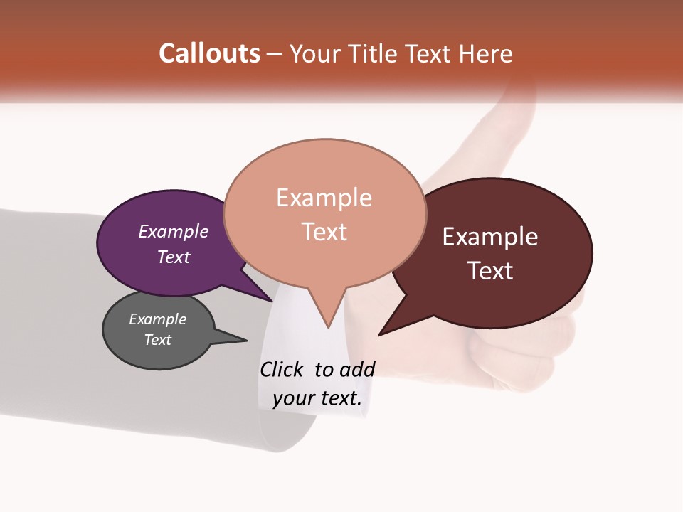 A Person Giving A Thumbs Up Sign PowerPoint Template