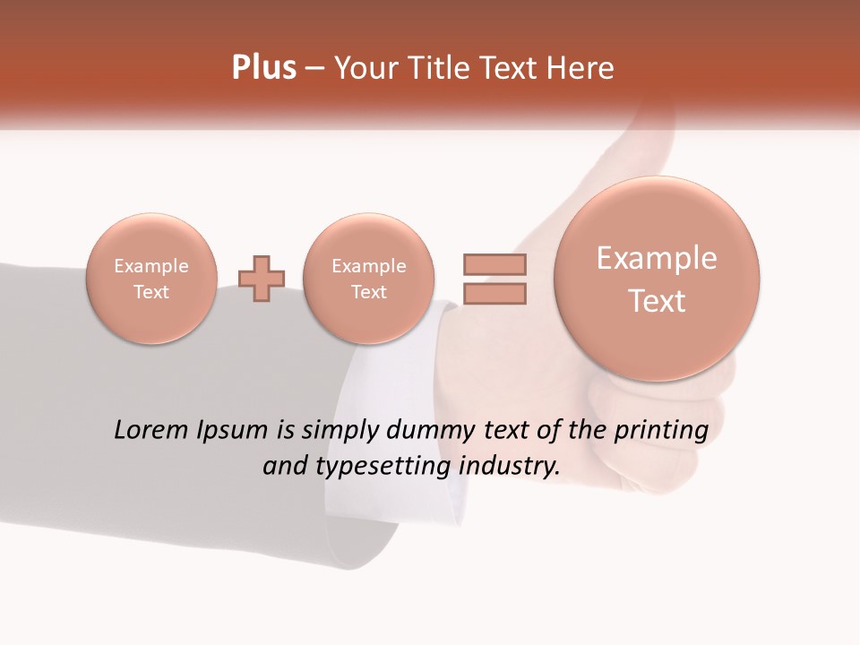 A Person Giving A Thumbs Up Sign PowerPoint Template