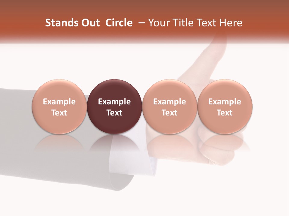 A Person Giving A Thumbs Up Sign PowerPoint Template