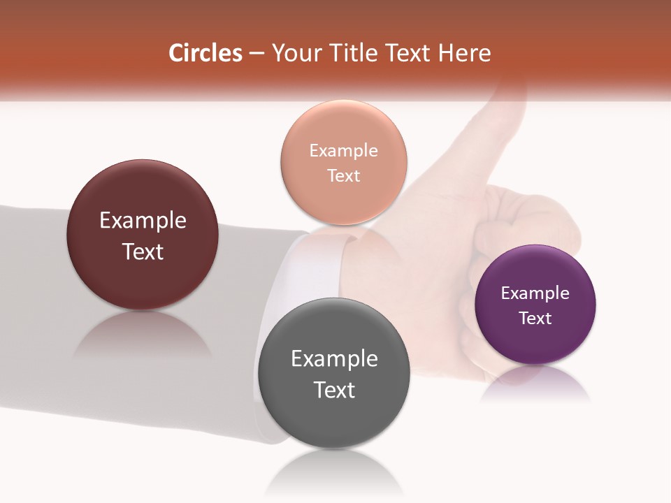 A Person Giving A Thumbs Up Sign PowerPoint Template