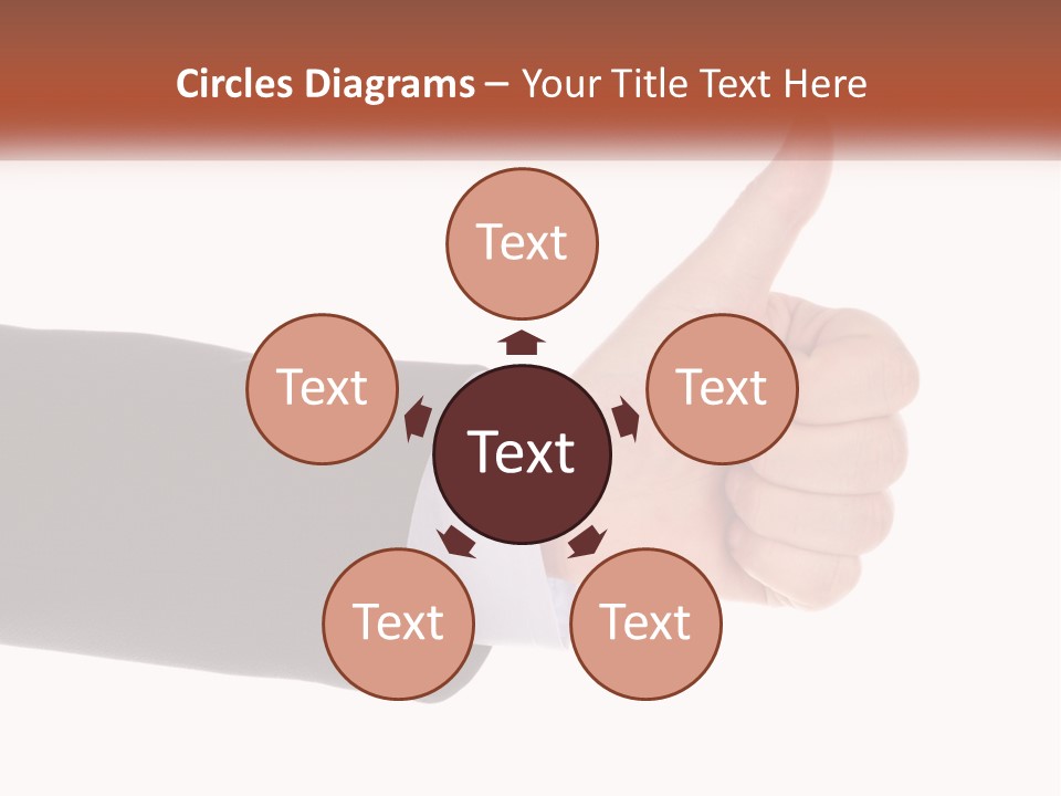 A Person Giving A Thumbs Up Sign PowerPoint Template