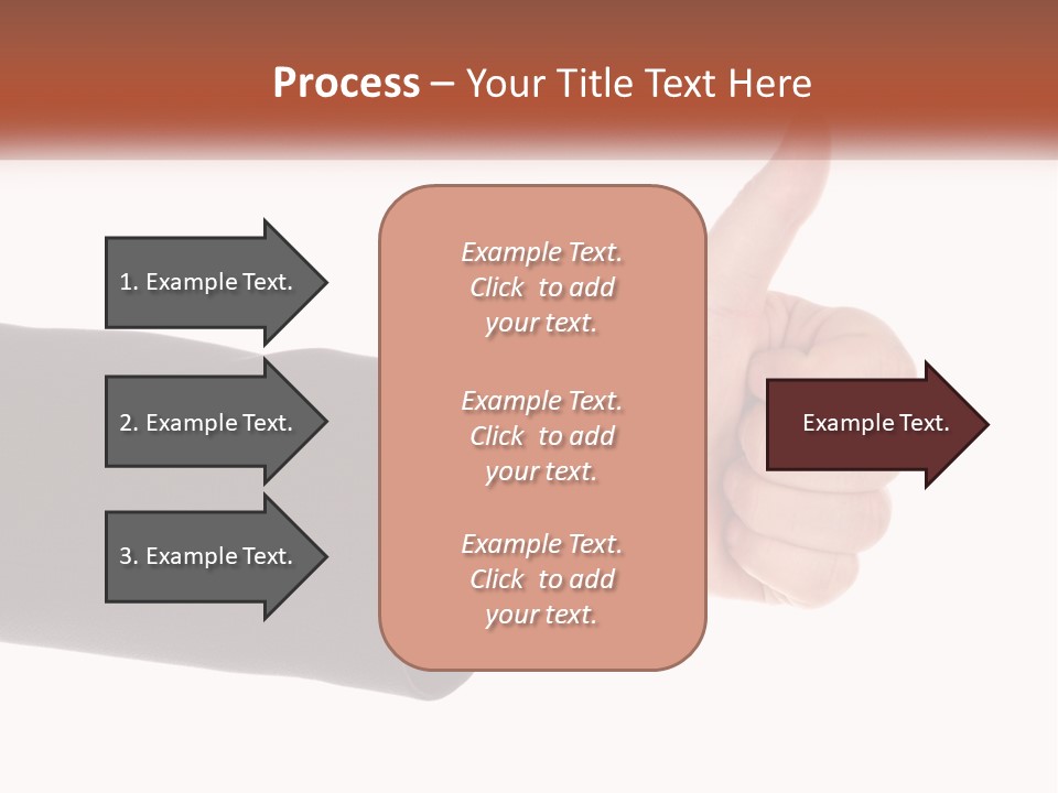 A Person Giving A Thumbs Up Sign PowerPoint Template