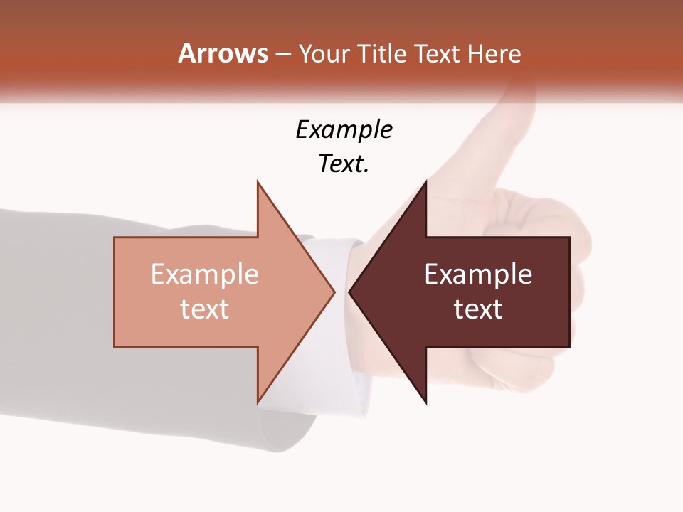 A Person Giving A Thumbs Up Sign PowerPoint Template