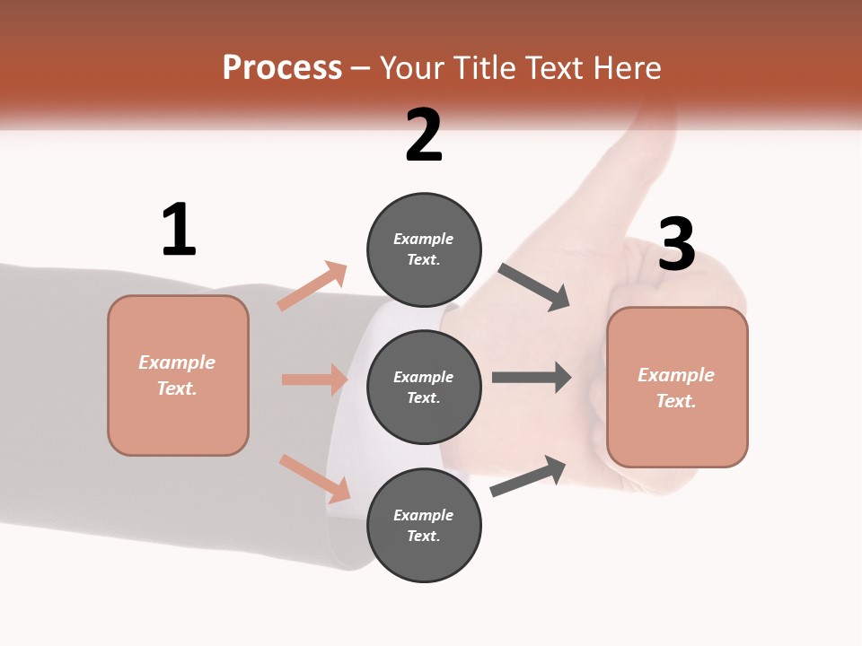A Person Giving A Thumbs Up Sign PowerPoint Template