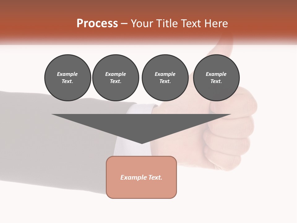 A Person Giving A Thumbs Up Sign PowerPoint Template