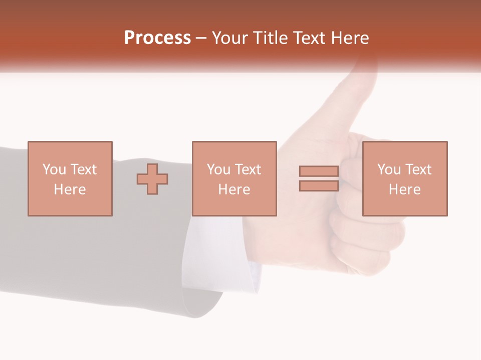 A Person Giving A Thumbs Up Sign PowerPoint Template