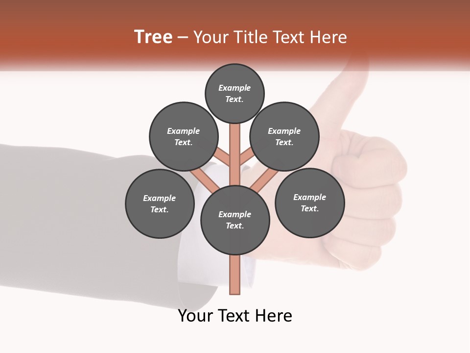 A Person Giving A Thumbs Up Sign PowerPoint Template