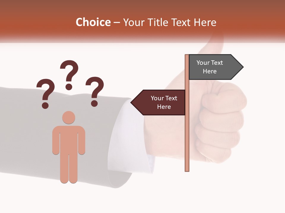 A Person Giving A Thumbs Up Sign PowerPoint Template