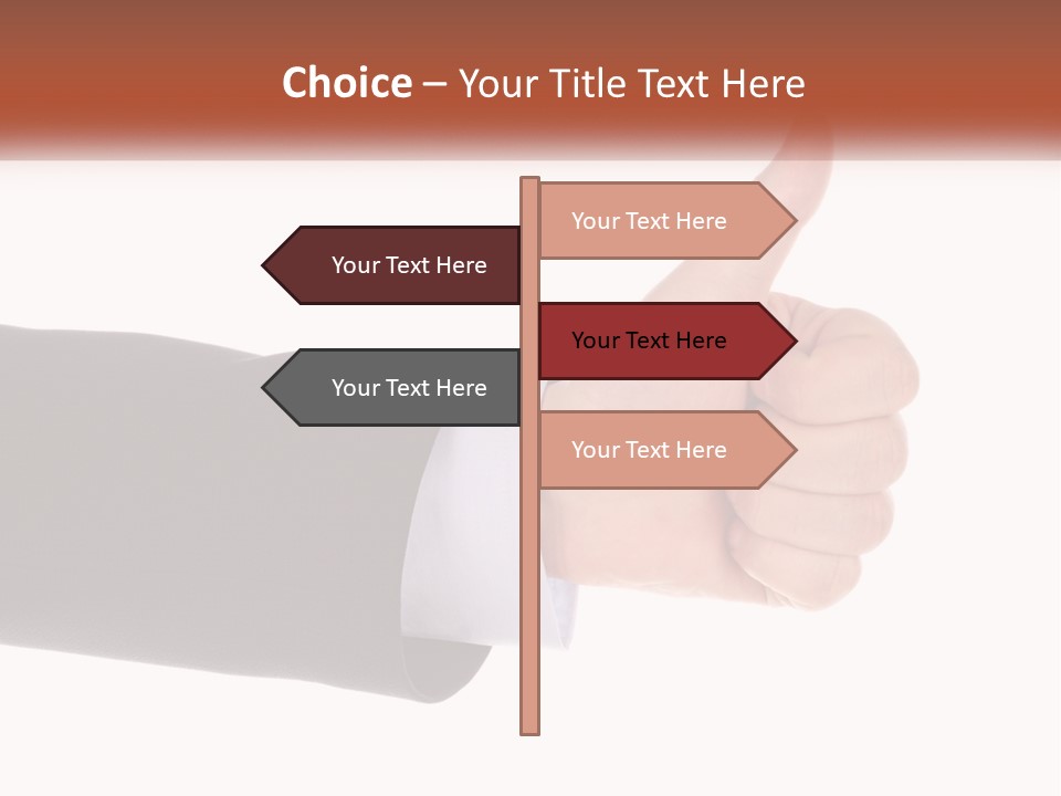A Person Giving A Thumbs Up Sign PowerPoint Template
