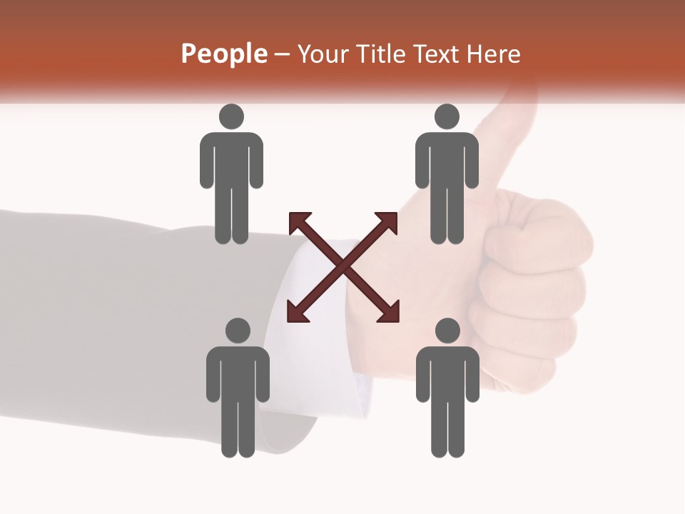 A Person Giving A Thumbs Up Sign PowerPoint Template