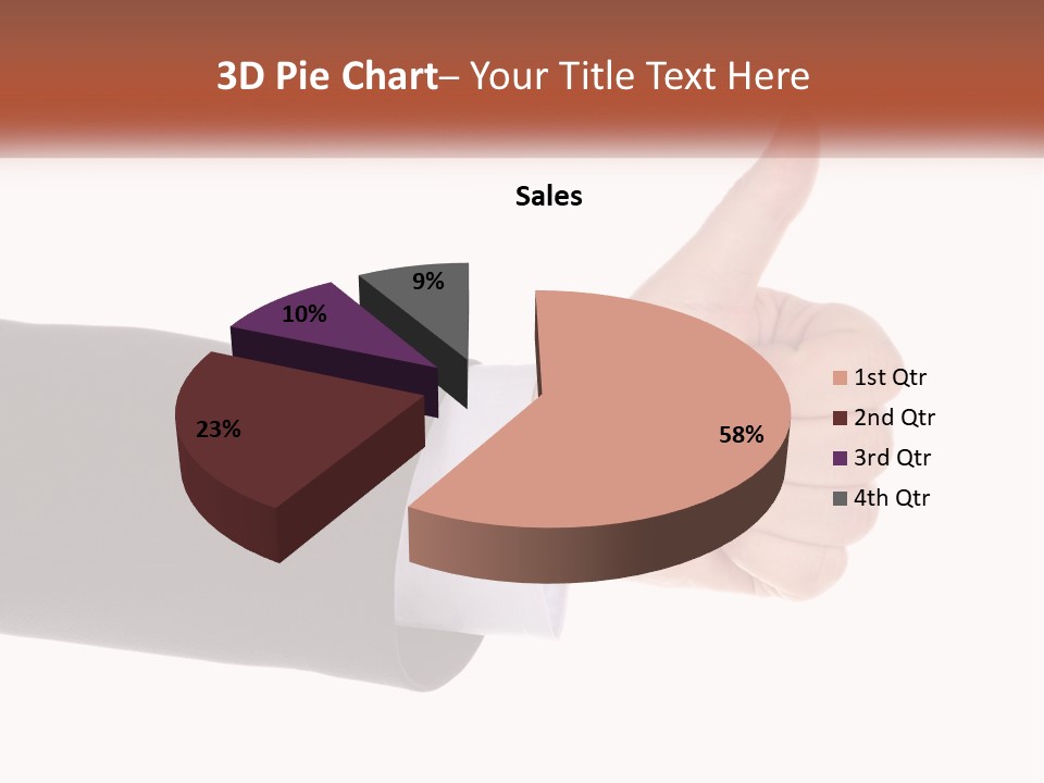 A Person Giving A Thumbs Up Sign PowerPoint Template