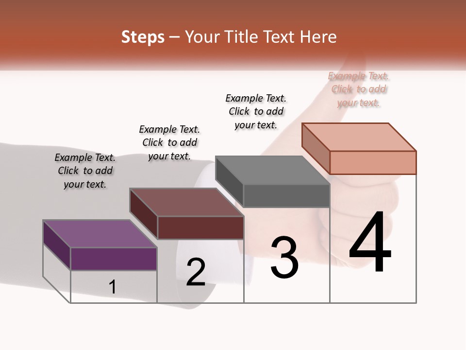 A Person Giving A Thumbs Up Sign PowerPoint Template