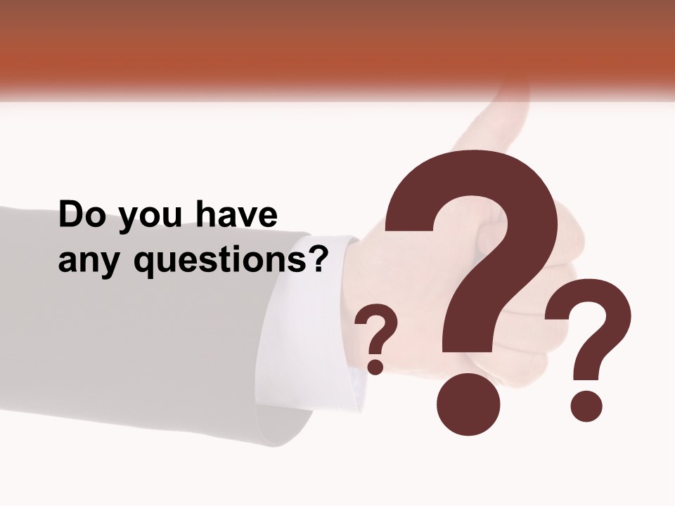 A Person Giving A Thumbs Up Sign PowerPoint Template