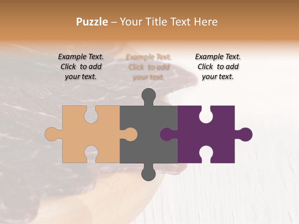 Raw Meat On A Cutting Board With Rosemary On Top PowerPoint Template