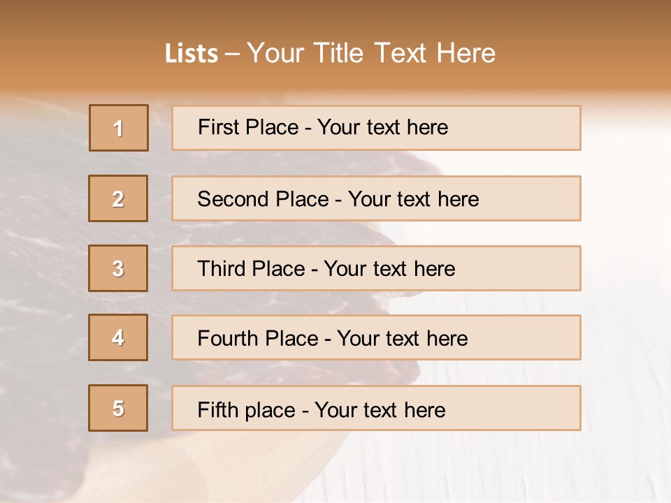 Raw Meat On A Cutting Board With Rosemary On Top PowerPoint Template