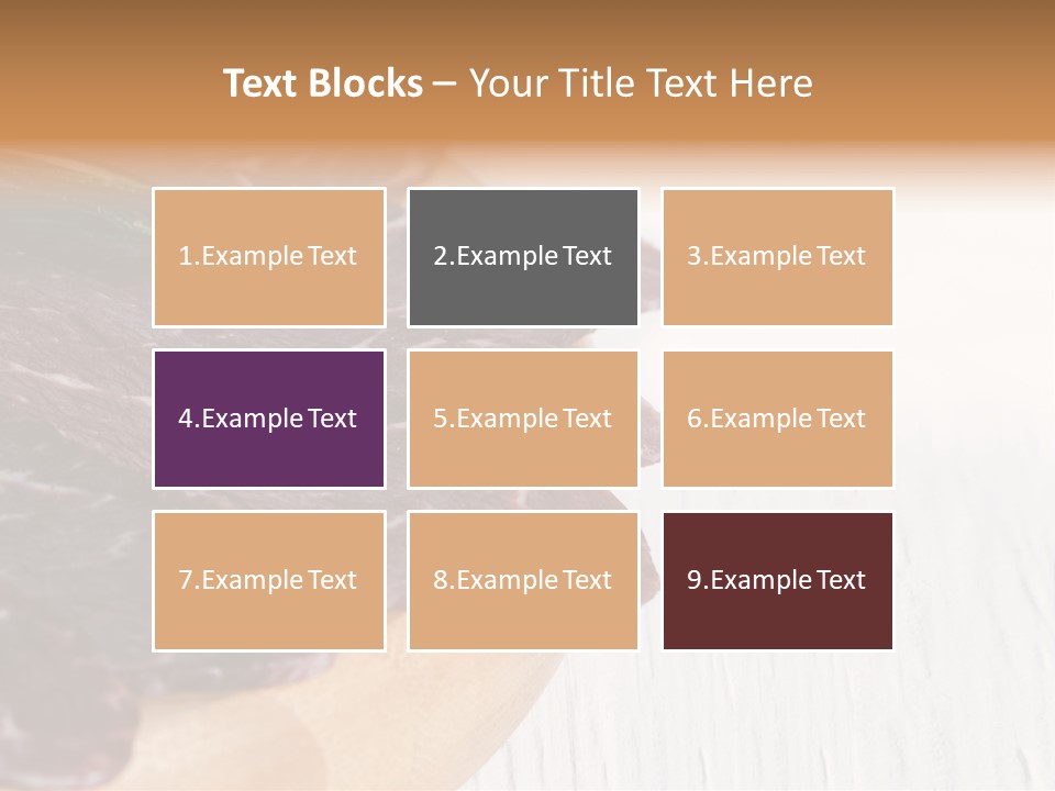 Raw Meat On A Cutting Board With Rosemary On Top PowerPoint Template