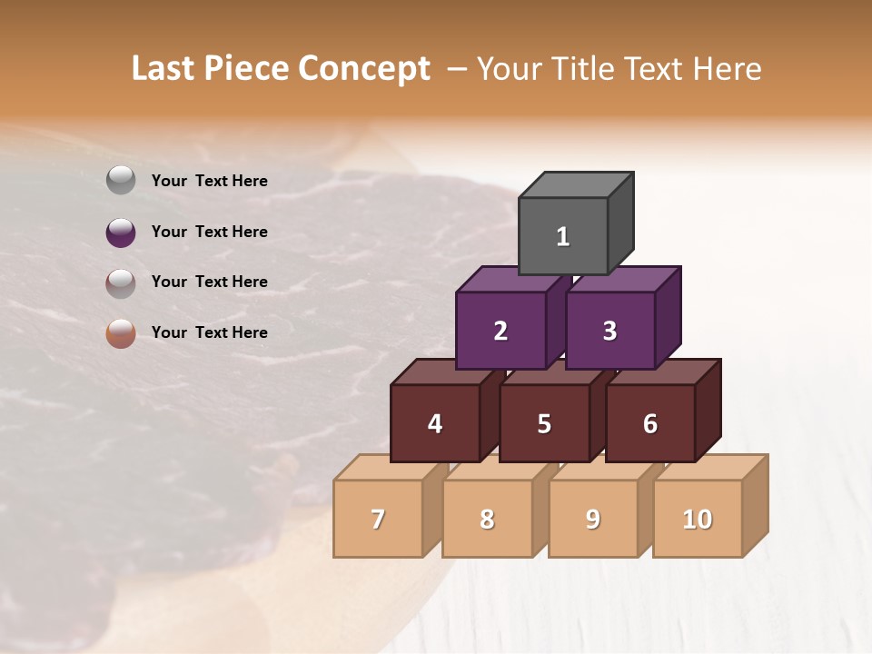 Raw Meat On A Cutting Board With Rosemary On Top PowerPoint Template